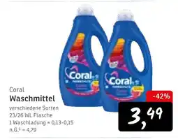 KONSUM Coral waschmittel Angebot