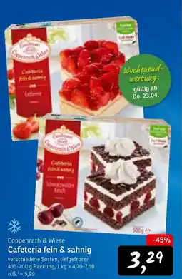 KONSUM Coppenrath & wiese cafeteria fein & sahnig erdbeer Angebot