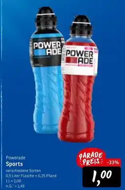 KONSUM Powerade sports Angebot