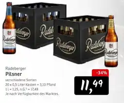 KONSUM Radeberger pilsner Angebot