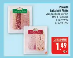 Marktkauf Ponnath aufschnitt platte Angebot