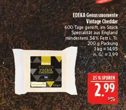 Marktkauf Edeka genussmomente vintage cheddar Angebot