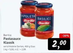 KONSUM Barilla pastasauce klassik Angebot