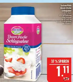 Marktkauf Sachsen milch unsere frische schlagsahne Angebot
