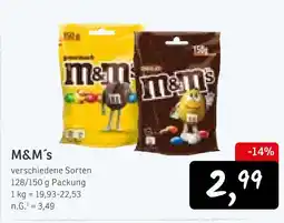 KONSUM M&m's verschiedene sorten Angebot