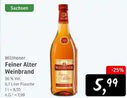 KONSUM Wilthener feiner alter weinbrand Angebot