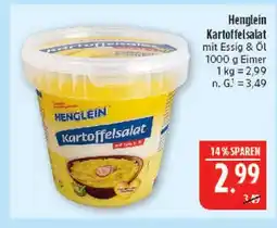 Marktkauf Henglein kartoffelsalat mit essig & öl Angebot