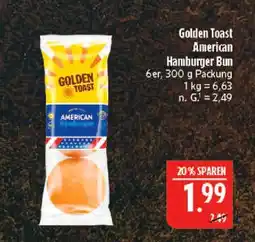Marktkauf Golden toast american hamburger bun Angebot