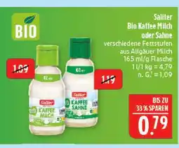 Marktkauf Saliter bio kaffee milch Angebot