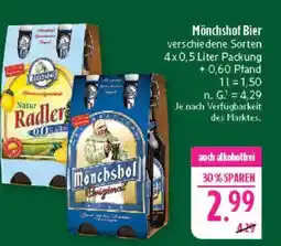Marktkauf Mönchshof radler 0.0% Angebot