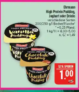 Marktkauf Ehrmann high protein pudding vanilla Angebot