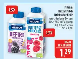 Marktkauf Milram butter milch drink himbeere Angebot