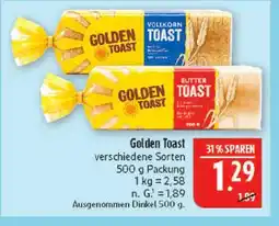 Marktkauf Golden toast vollkorn toast Angebot