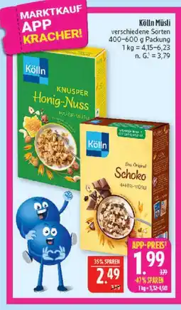 Marktkauf Kölln knusper honig-nuss hafer-müsli Angebot