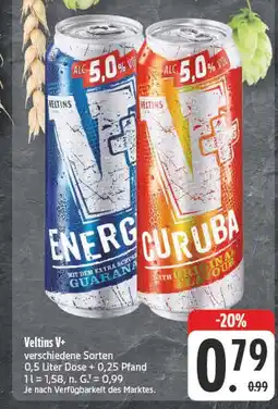 Edeka Veltins v+ energy Angebot