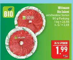 Marktkauf Wiltmann bio geflügel salami Angebot