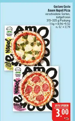 Marktkauf Gustavo gusto amore napoli pizza mozzarella Angebot