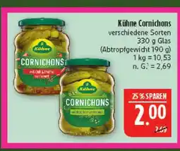 Marktkauf Kühne cornichons Angebot