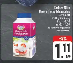 Edeka Sachsen milch unsere frische schlagsahne Angebot