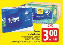 Edeka Tempo taschentücher Angebot