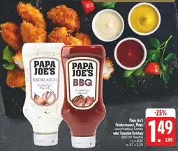 Edeka Papa joe's knoblauch feinkostsauce Angebot