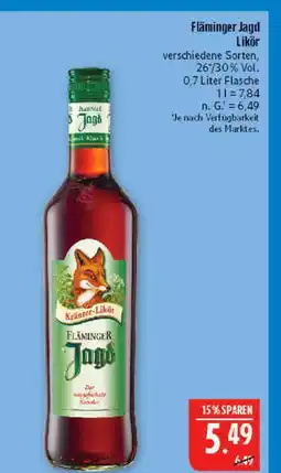 Marktkauf Fläminger jagd likör Angebot
