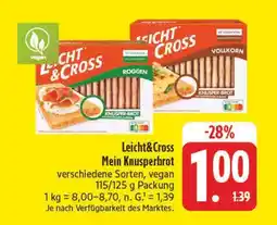 Edeka Leicht&cross mein knusperbrot roggen Angebot