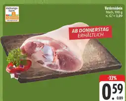 Edeka Vordereisbein Angebot