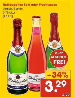 Netto Marken-Discount Rotkäppchen sekt oder fruchtsecco Angebot