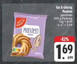 Edeka Gut & günstig mandeln gemahlen Angebot