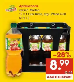 Netto Marken-Discount Fruchtinsel apfelschorle Angebot