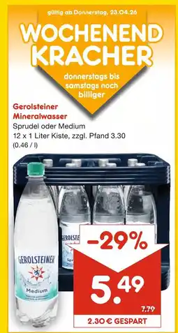 Netto Marken-Discount Gerolsteiner mineralwasser Angebot