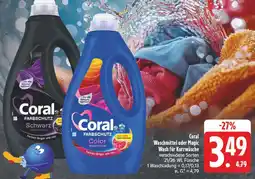 Edeka Coral farbschutz schwarz waschmittel Angebot