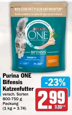 HIT Purina ONE Bifensis Katzenfutter Angebot