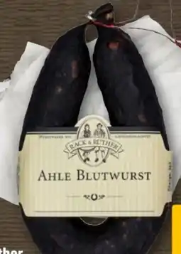 REWE Center Rack & Rüther Ahle Blutwurst Angebot