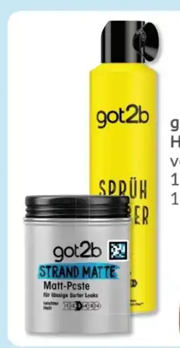 Budni Schwarzkopf Got2B Haarstyling Angebot