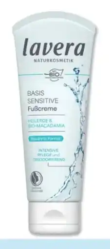 Budni Lavera Naturkosmetik Basis sensitiv Fußcreme Angebot