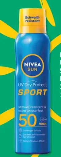 Budni Nivea Sun UV Dry Protect Sport Sonnenspray LSF50 Angebot