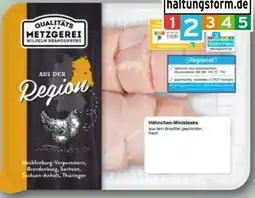 REWE Metzgerei Wilhelm Brandenburg Hähnchen Ministeaks Angebot