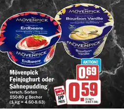 HIT Mövenpick Feinjoghurt oder Sahnepudding Angebot