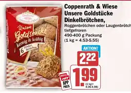 HIT Coppenrath & Wiese Unsere Goldstücke Dinkelbrötchen Angebot