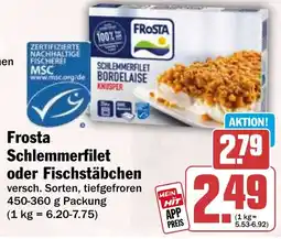 HIT Frosta Schlemmerfilet oder Fischstäbchen Angebot