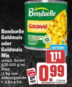 HIT Bonduelle Goldmais oder Goldmais Mix Angebot