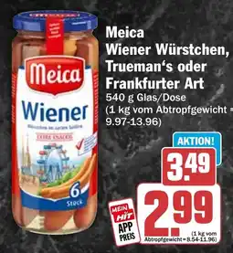 HIT Meica Wiener Würstchen, Trueman's oder Frankfurter Art Angebot