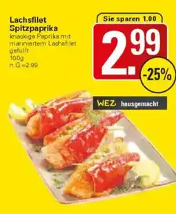 WEZ Lachsfilet Spitzpaprika Angebot