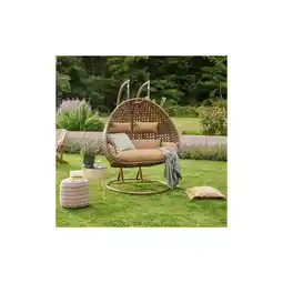 Netto Marken-Discount Home Deluxe Polyrattan Hängesessel Twin | versch. Farben Angebot