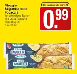 WEZ Meggle Baguette oder Focaccia Angebot