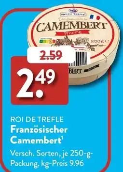 Aldi Süd ROI DE TREFLE Französischer Camembert Angebot