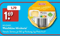 Aldi Süd MILSANI Weichkäse Minitorte Angebot