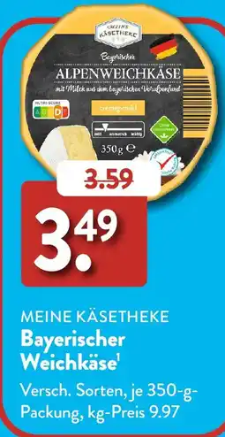 Aldi Süd MEINE KÄSETHEKE Bayerischer Weichkäse Angebot